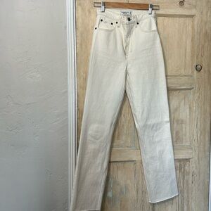 Abercrombie, ivory jeans, size 25 Long